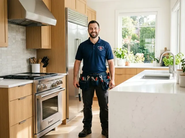 Appliance Repair Hero technician after an appliance repair in a Wyoming home
